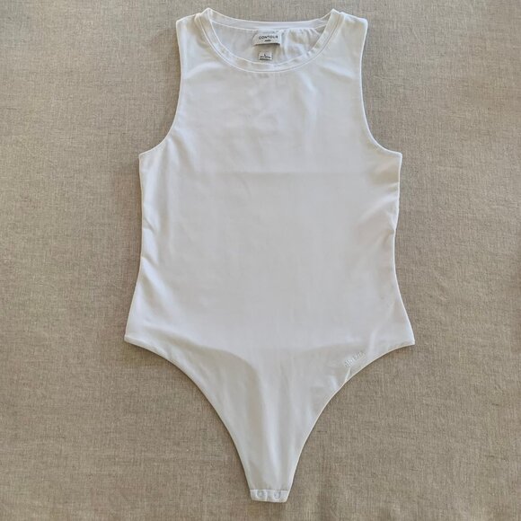 Aritzia Original Contour Crew Bodysuit — Bright White, Size Large - Picture 3 of 3